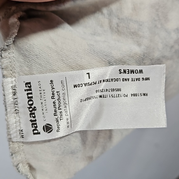 Patagonia Margot Women's Floral Fit and Flare Medjool Deep Space Dress Sz L - Picture 7 of 8